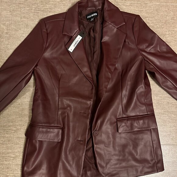 Steve Madden Leather Blazer - Picture 1 of 4